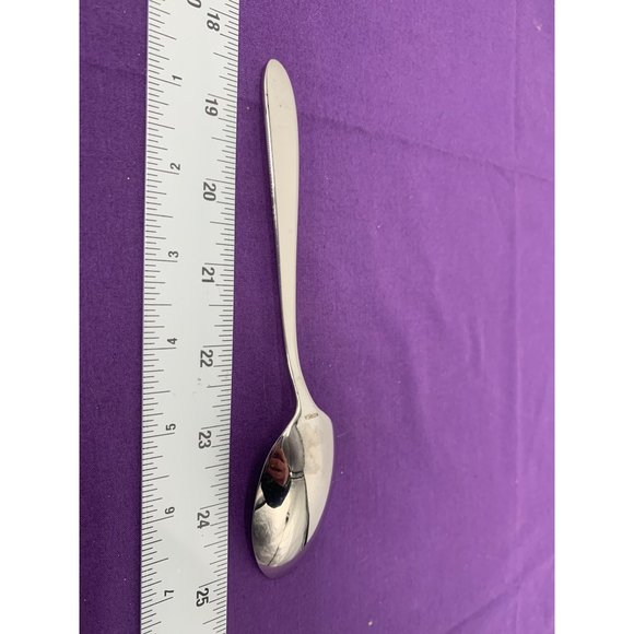 Sant Anurea Stainless Flatware Mascagni Oval Dessert Tablespoon Glossy - Picture 5 of 8